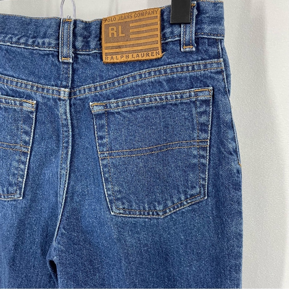 Vintage 90’ Ralph Lauren Preppy Medium Rise Straight Leg Jeans Womens 14 Blue